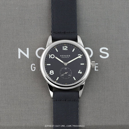 Pre-owned Nomos Glashutte 175 LIMITED Club Automat Navy 40mm 753.S2