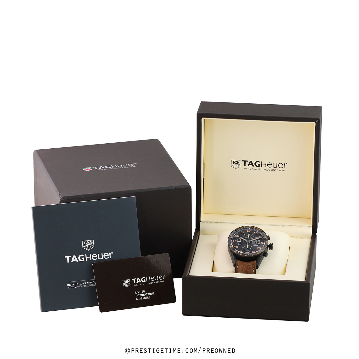 Pre-owned Tag Heuer Carrera Day Date Automatic Chronograph 43mm