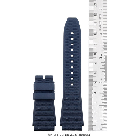Breitling  320SS Blue Rouleaux Rubber Strap
