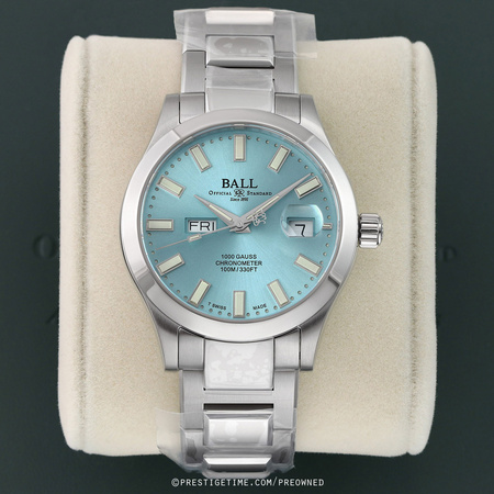 Pre-owned Ball Watch Engineer III Marvelight Chronometer Day-Date 40mm NM9036C-S1C-IBE