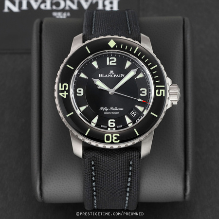 Pre-owned Blancpain Fifty Fathoms Automatic 45mm 5015-12B30-B52A