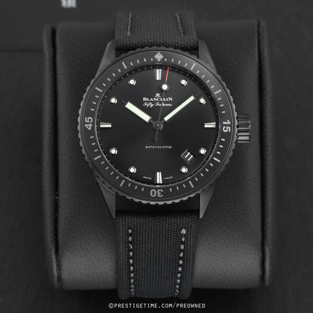 Pre-owned Blancpain Fifty Fathoms Bathyscaphe Automatic 43mm 5000-0130-b52a