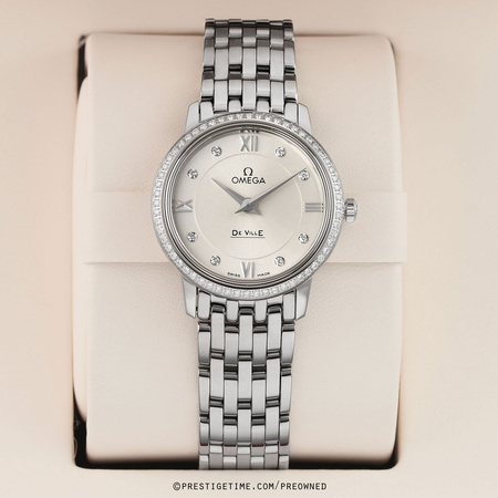 Pre-owned Omega De Ville Prestige Quartz 27.4mm 424.15.27.60.52.001