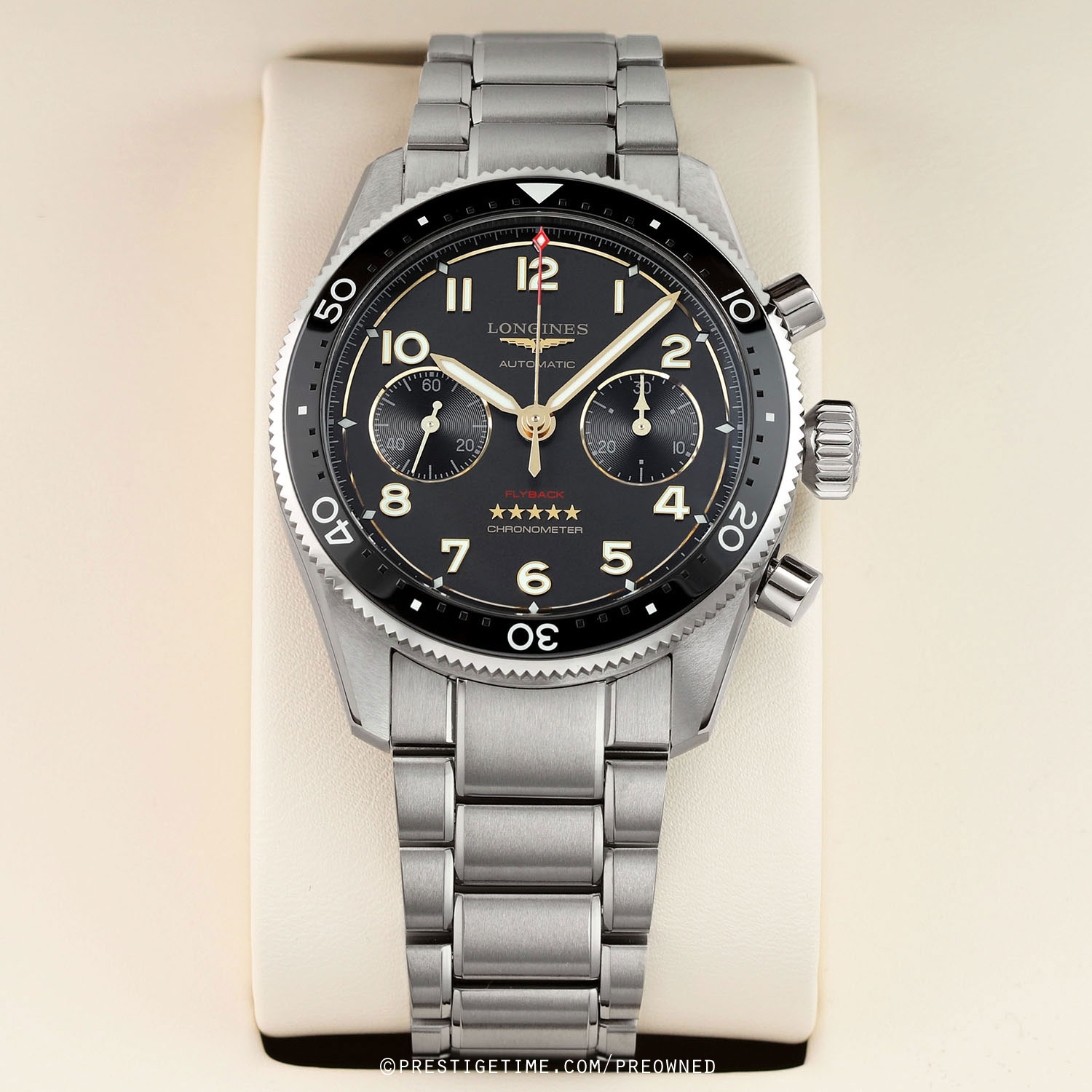 L3.821.1.53.6 L38211536 Longines Spirit Flyback Chronograph 42mm