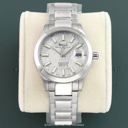 Pre-owned Ball Watch Engineer III Marvelight Meteorite Chronometer 40mm NM9026C-S46C-MSL