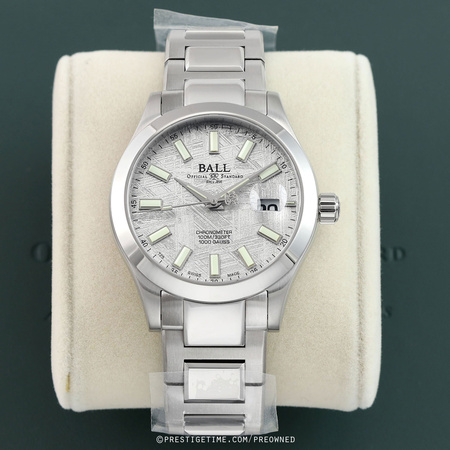 Pre-owned Ball Watch Engineer III Marvelight Meteorite Chronometer 40mm NM9026C-S46C-MSL