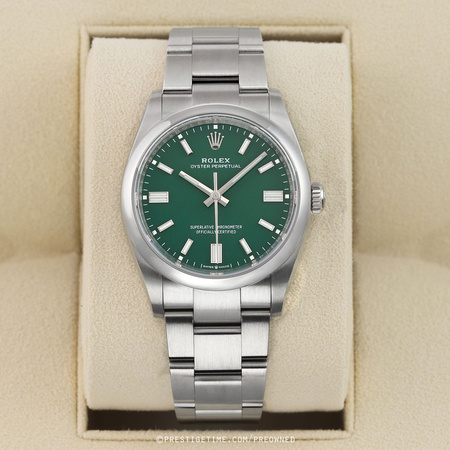 Pre-owned Rolex Oyster Perpetual 36mm 126000 Green