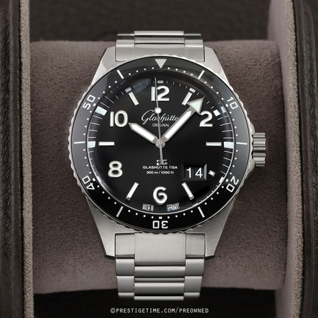 Pre-owned Glashutte Original SeaQ Panorama Date 43.2mm 1-36-13-01-80-70