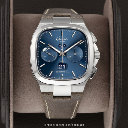 Pre-owned Glashutte Original Seventies Chronograph Panorama Date 1-37-02-08-02-62