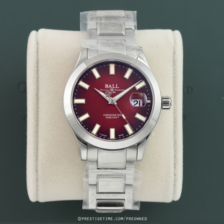 Pre-owned Ball Watch Engineer III Marvelight Chronometer 40mm NM9026C-S27C-RD