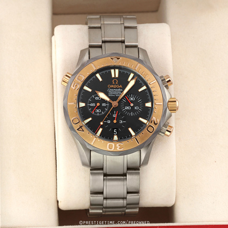 Pre-owned Omega Seamaster 300m Diver Chronograph 41.5mm TI/RG 2294.52