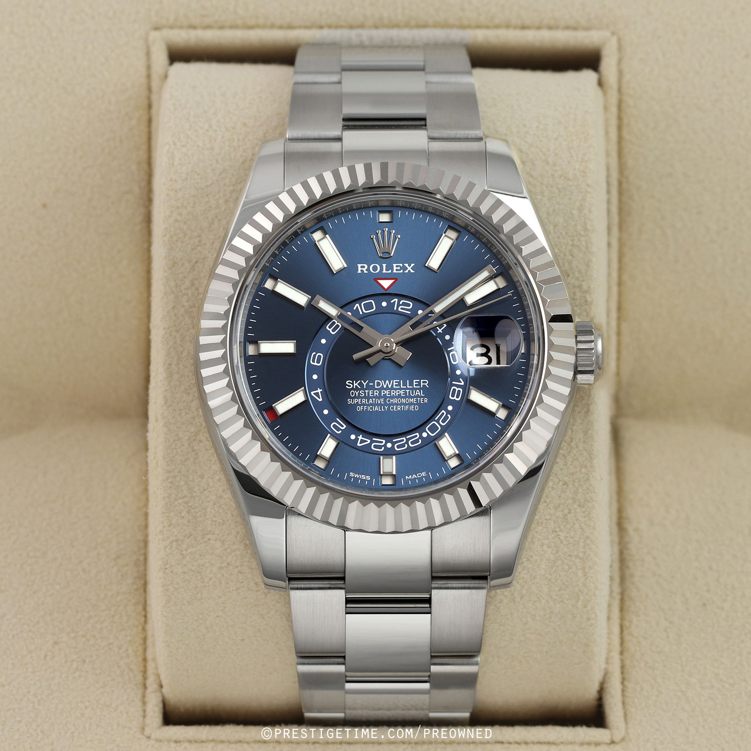 Preowned Rolex 326934 Blue Oyster