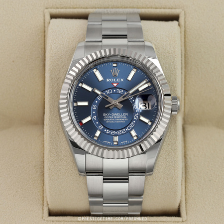 Pre-owned Rolex Sky Dweller 42mm 326934 Blue Oyster