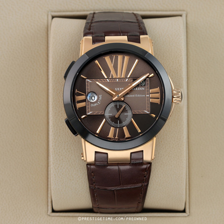 Pre-owned Ulysse Nardin Executive Dual Time Limited 43mm 246-00/45-PCA