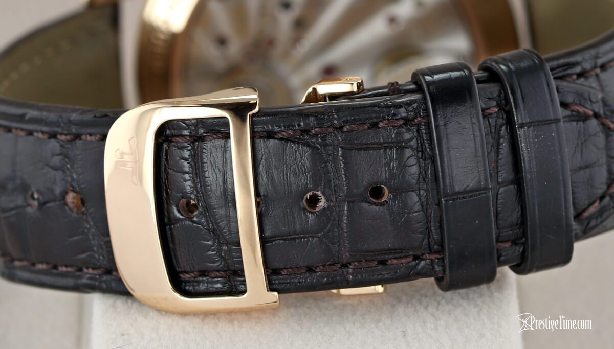 1612420 brown alligator leather strap