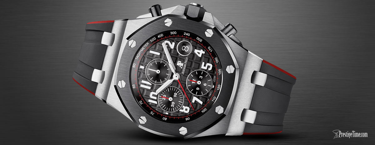 26470so.oo.a002ca.01 AP Royal Oak Offshore Chronograph 42mm Black Rubber Strap