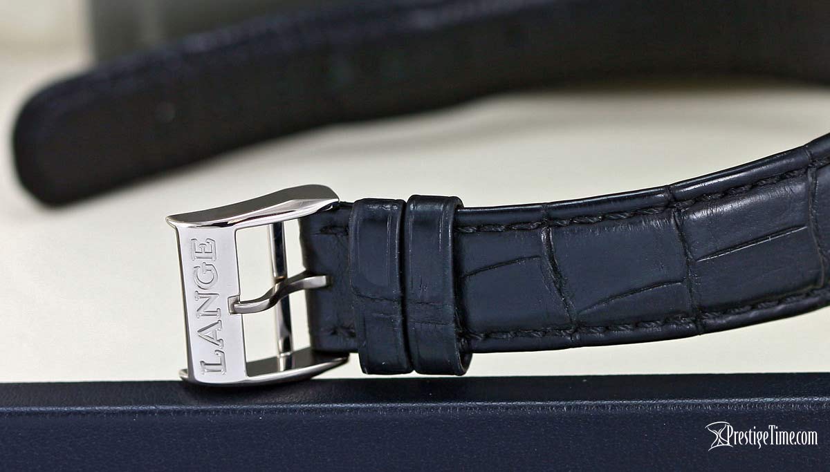 black leather strap