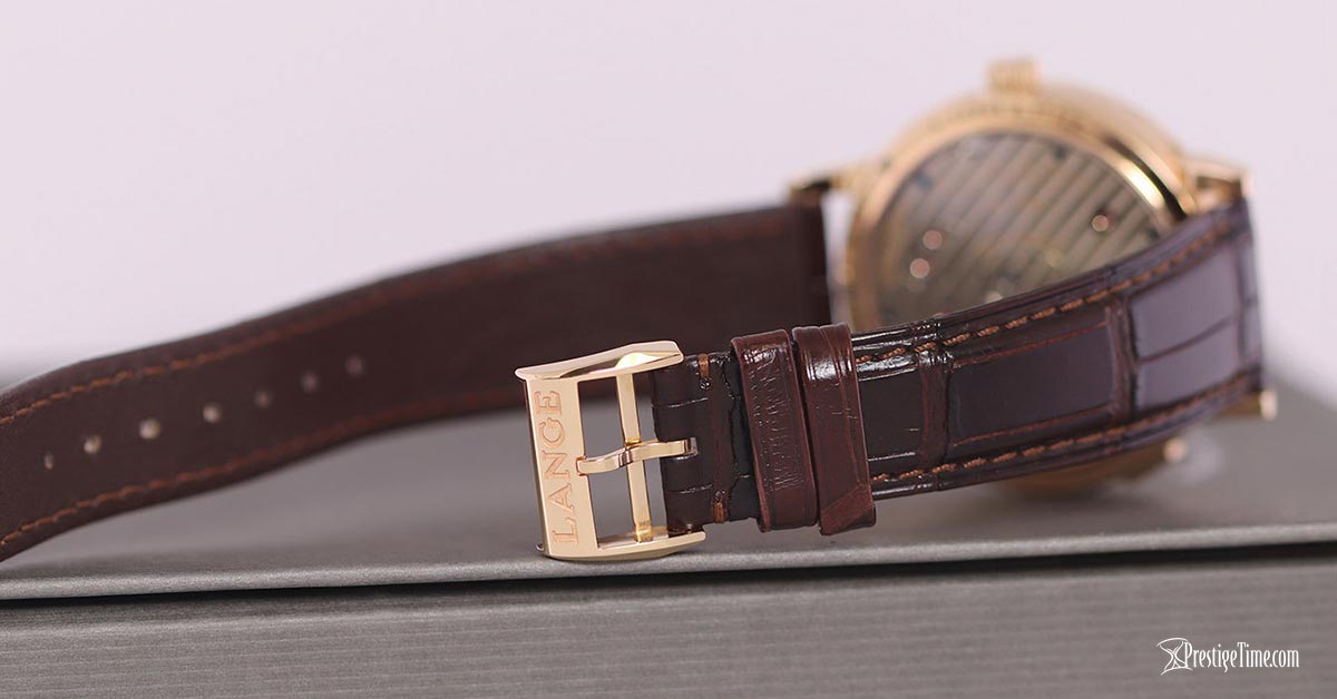 A Lange and Sohne Grand Lange 1 Moonphase 41mm strap