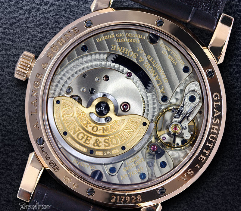 A Lange and Sohne Saxonia Annual Calendar back