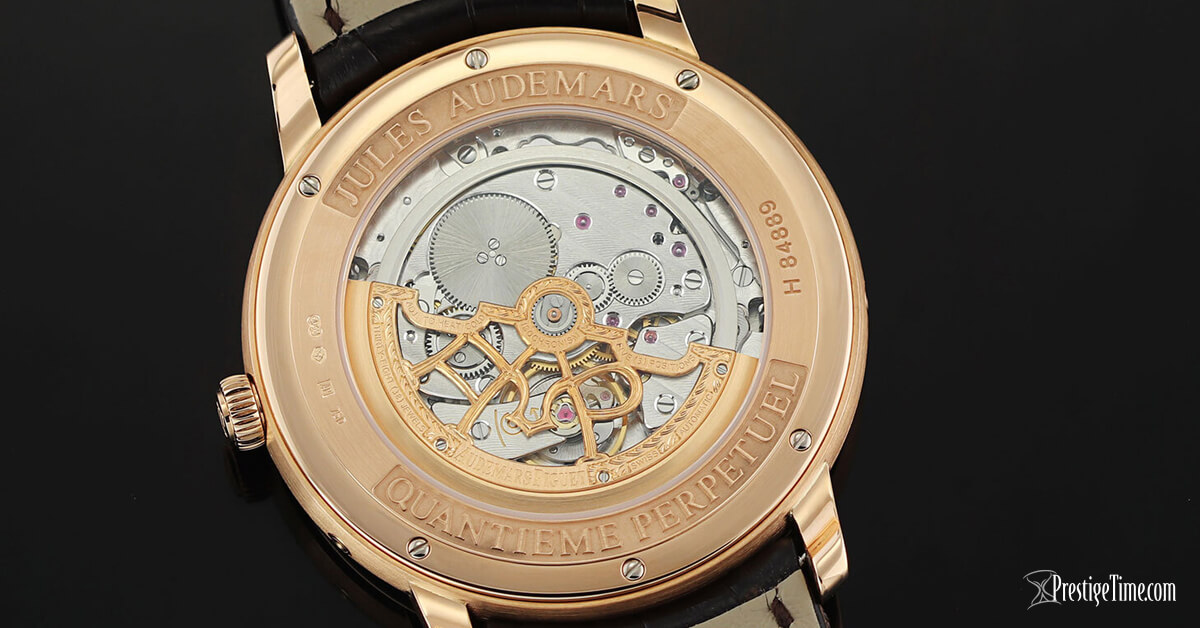 Audemars Piguet Jules Audemars Perpetual Calendar Case Back Caliber 2120 2802