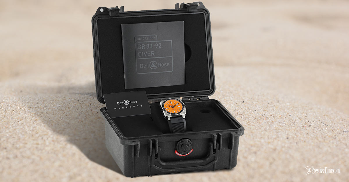 Bell Ross BR03 92 Automatic 42mm Diver Orange Box