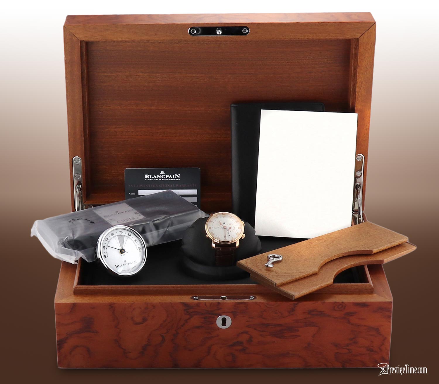 Blancpain Villeret Reveil GMT Review Humidor Box Packaging
