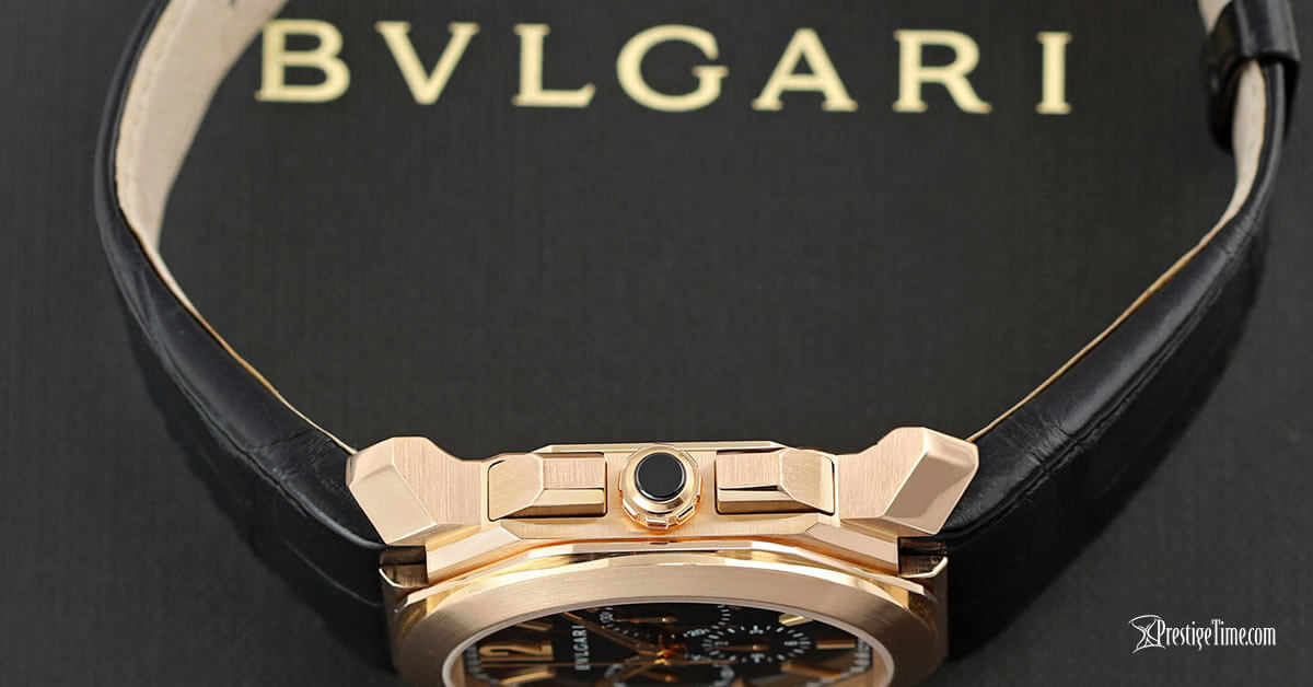 Bulgari Octo Velocissimo Chronograph 41mm Pushers and Crown