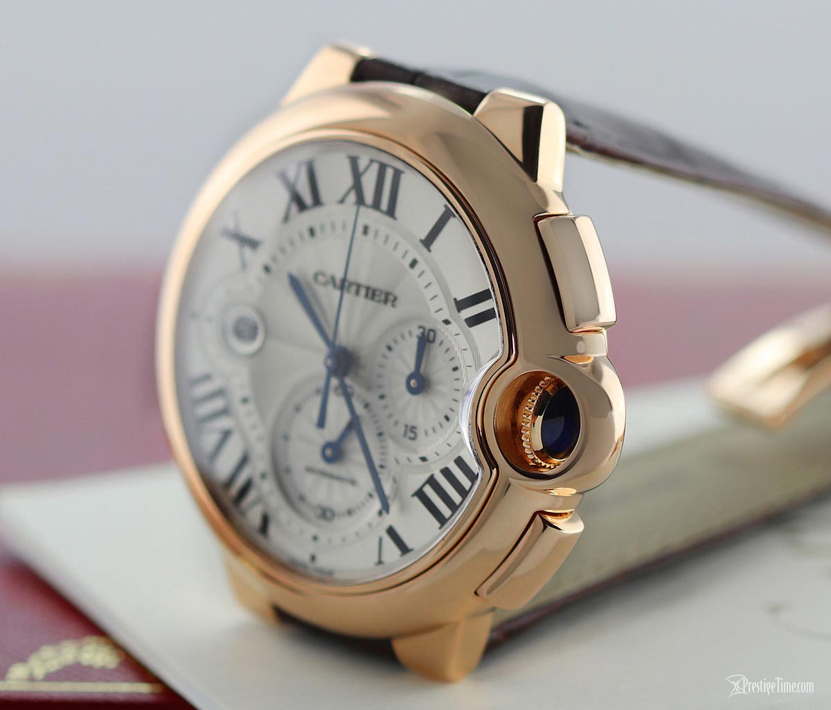 Cartier Ballon Bleu Chronograph Blue Cabochon
