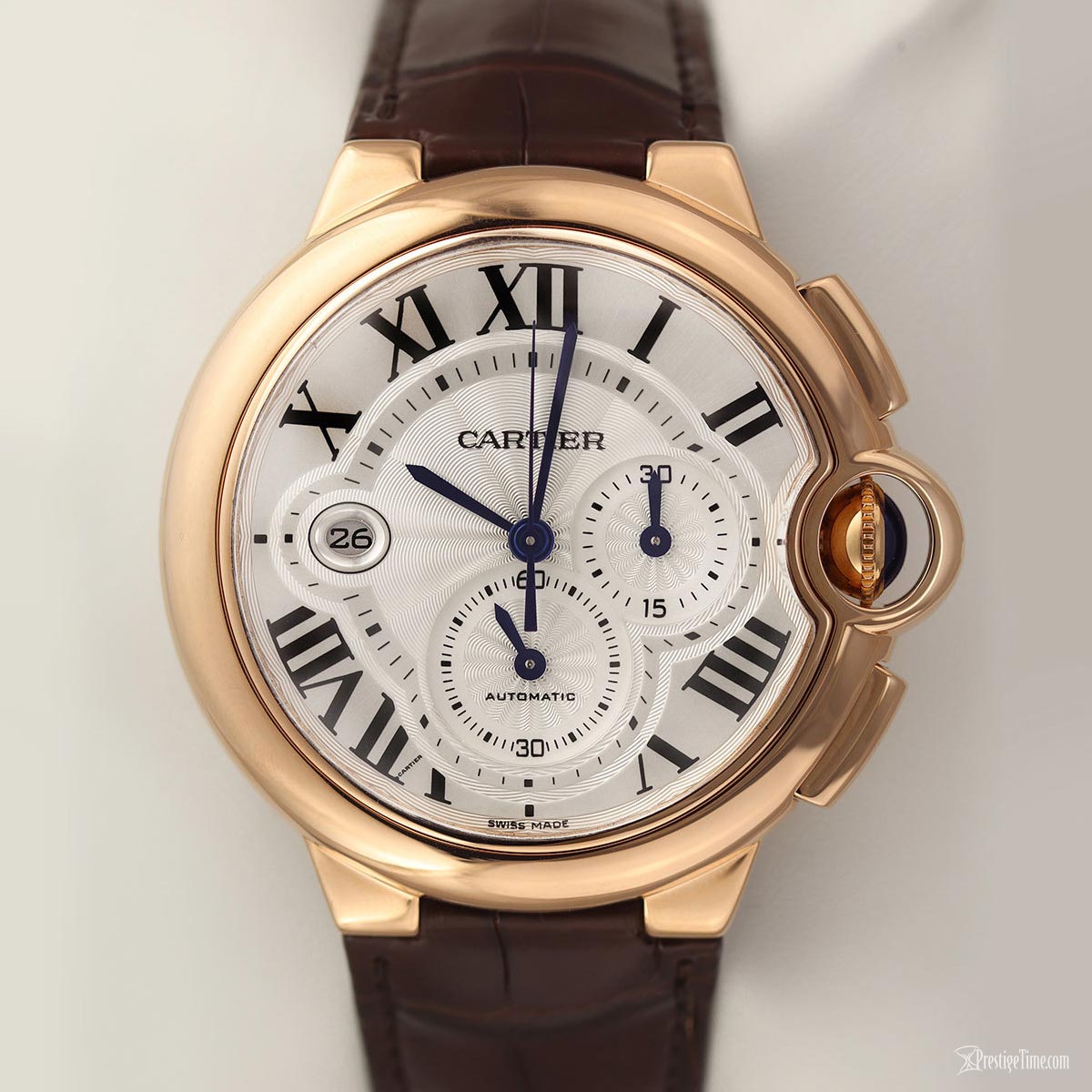 Cartier Ballon Bleu Chronograph Guilloche Dial