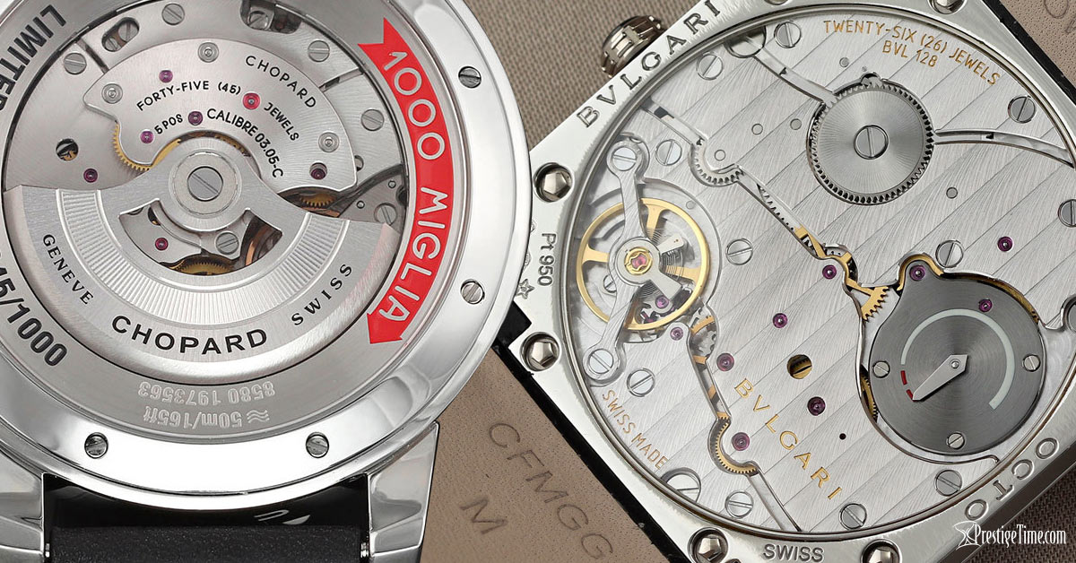 Chopard VS Bulgari movements