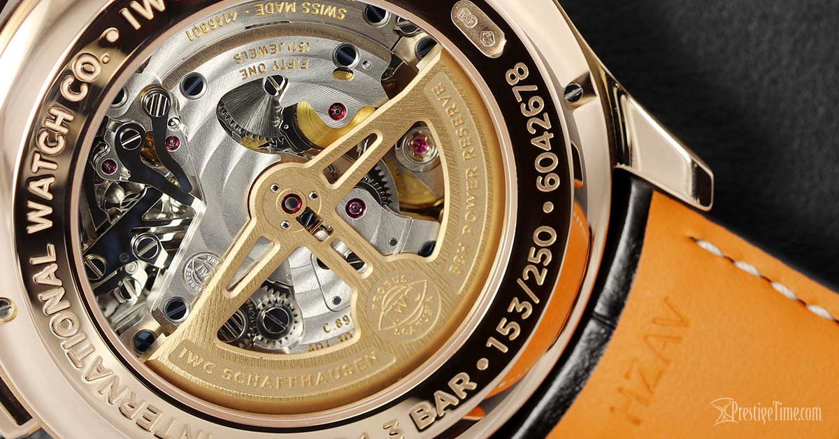 IWC craftsmanship finishing