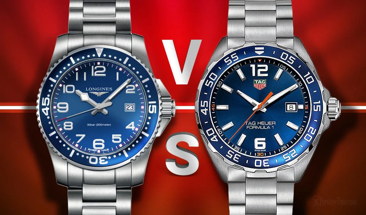 Longines Hydroconquest VS TAG Heuer Formula 1