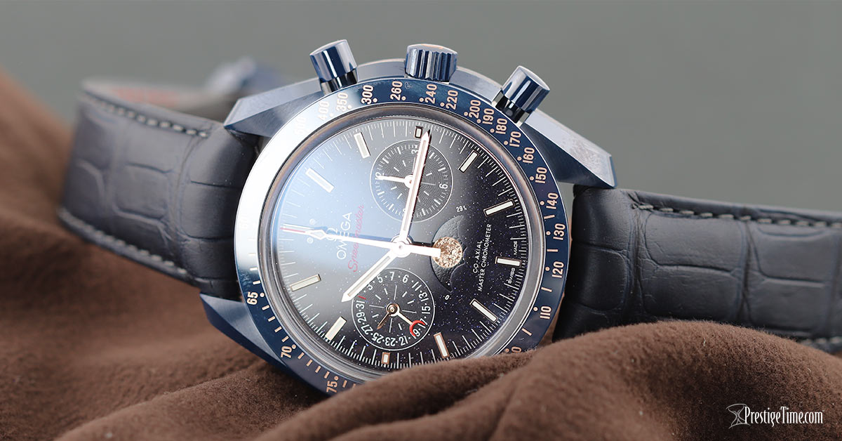 Omega Speedmaster Blue Side of The Moon Aventurine Review