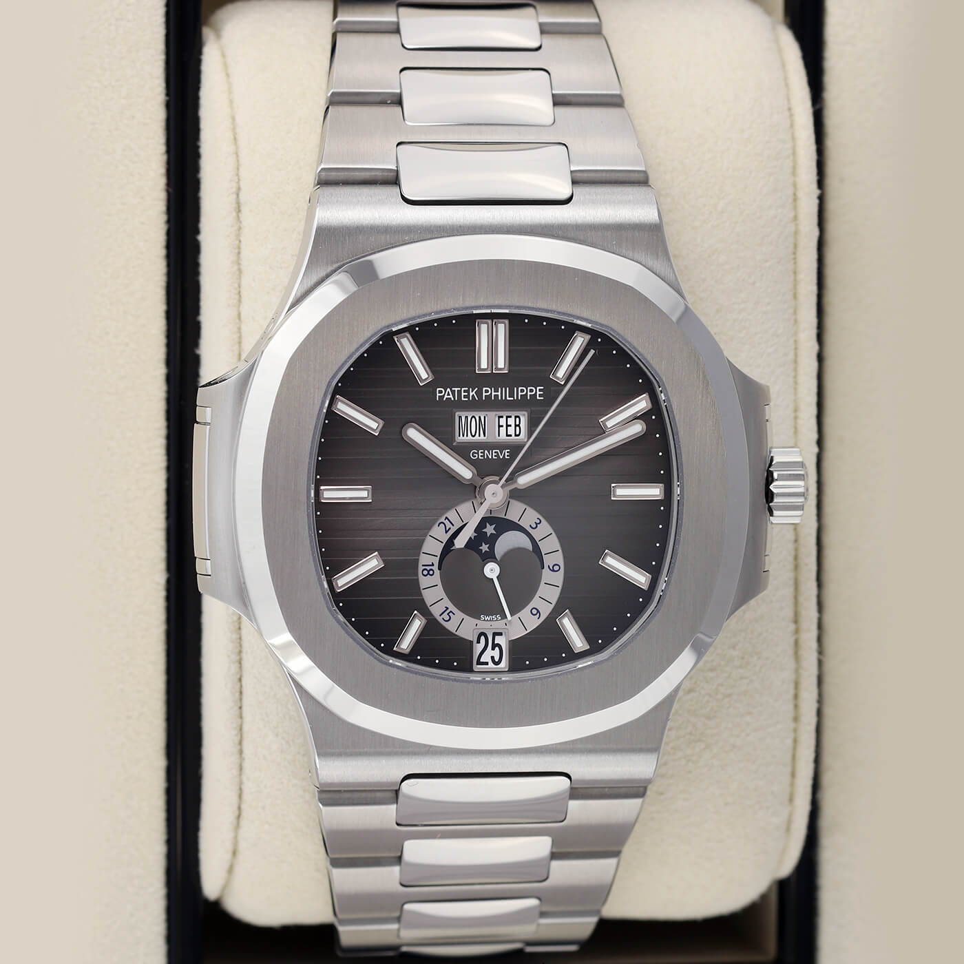 Patek Philippe 57261a 001 Nautilus Annual Calendar Moonphase 03