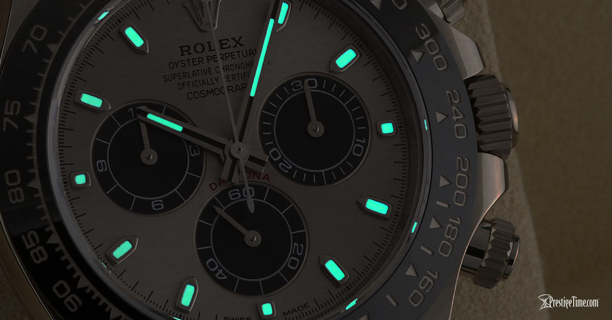 Rolex Cosmograph Daytona White Gold 116519LN Luminous Dial