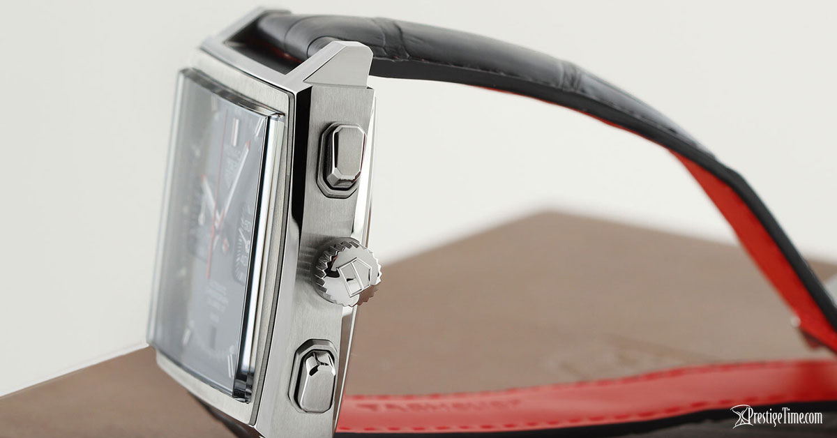 Tag Heuer Monaco Calibre 12 Final Edition Pusher and Crown