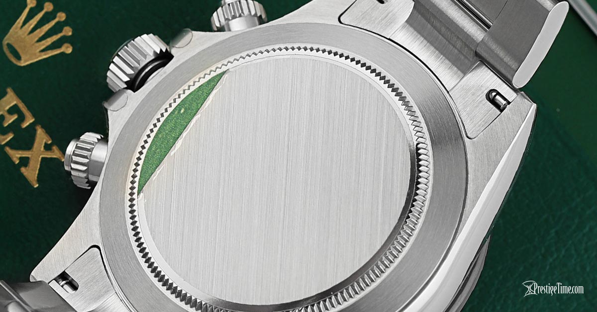 rolex daytona 116500ln black case back