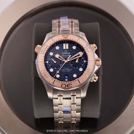 Pre-owned Omega NUMBERED EDITION Seamaster Diver 300m Chronograph 44mm 210.60.44.51.03.001